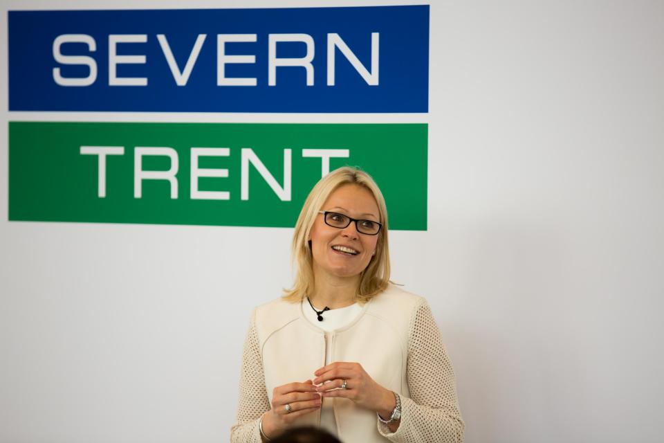 Shares climbing: Severn Trent boss Liv Garfield brushed off Jeremy Corbyn’s plan to nationalise the company: Severn Trent