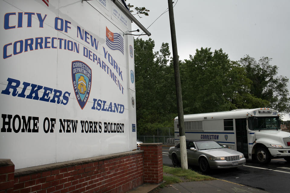 People incarcerated at Rikers Island are worried they will die in jail from COVID-19. (Photo: Spencer Platt via Getty Images)