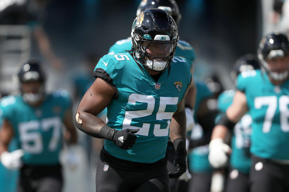 James Robinson #25 of the Jacksonville Jaguars is losing fantasy value