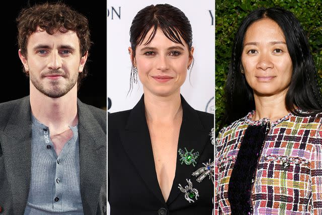 <p>Tristan Fewings/Getty; Mike Marsland/WireImage; Jon Kopaloff/WireImage</p> Paul Mescal, Jessie Buckley and Chloé Zhao