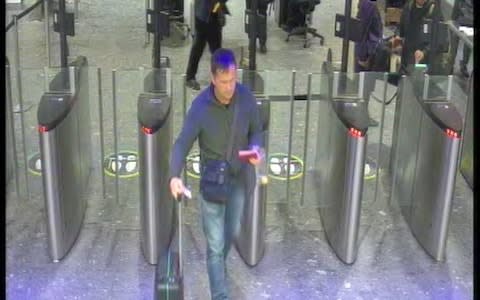 The suspects at Heathrow airport security