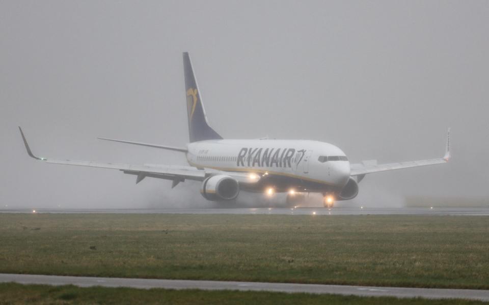 Landing can be particularly difficult in conditions such as high winds and rain