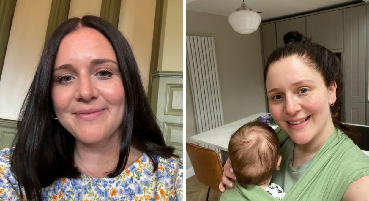 Gemma Porter says postpartum psychosis made her think she was in a real life version of Squid Game. (Gemma Porter/SWNS)