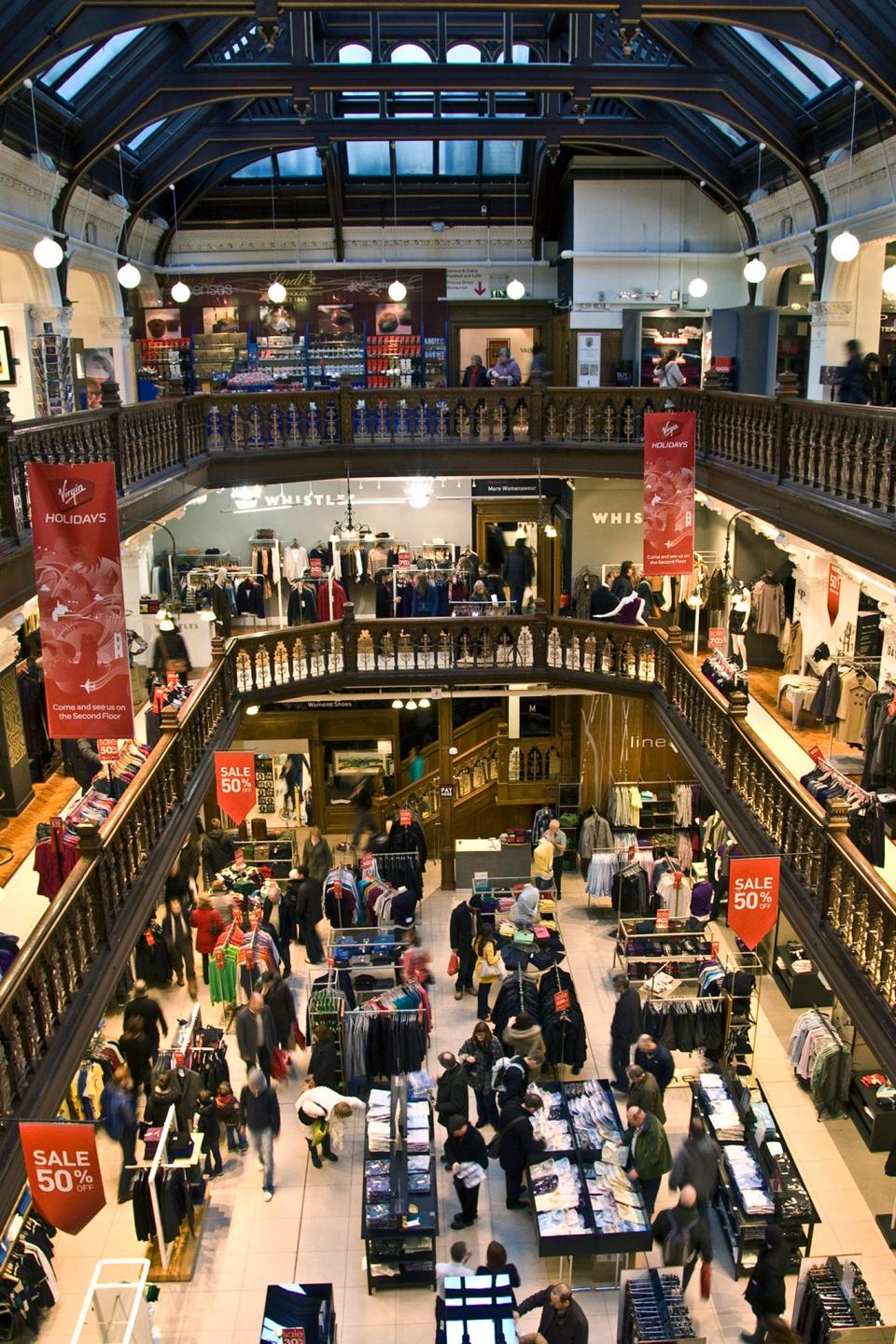 Jenners boasted an impressive array of shops over five floorsRoz Sheffield via Flickr