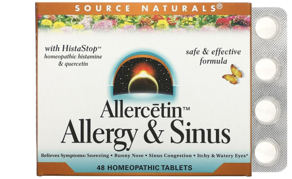 Source Naturals, Allercetin, Allergy & Sinus, 48 Homeopathic Tablets. PHOTO: iHerb