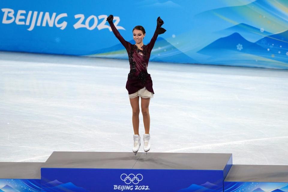 Olympic champion Anna Shcherbakova was also competing in Saransk (Andrew Milligan/PA) (PA Wire)