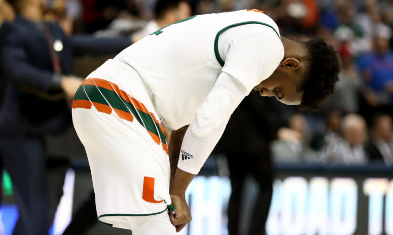 Chris Lykes can't believe Miami just lost to Loyola.