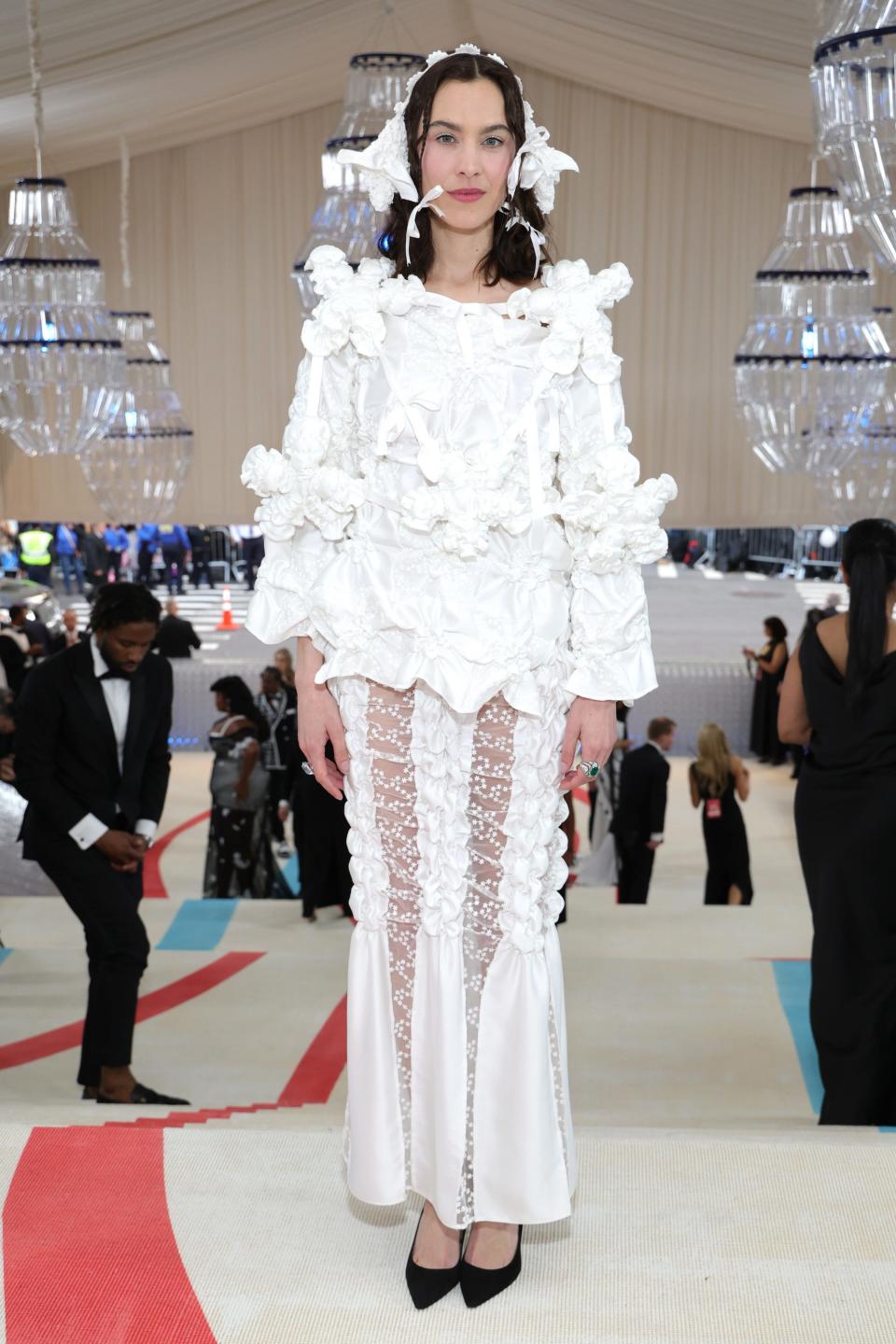 Alexa Chung attends the 2023 Met Gala.