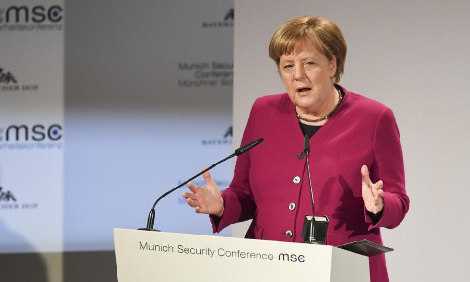 Angela Merkel at the Munich security conference