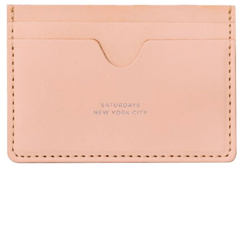 Raw Vegetable-Tanned Leather Cardholder