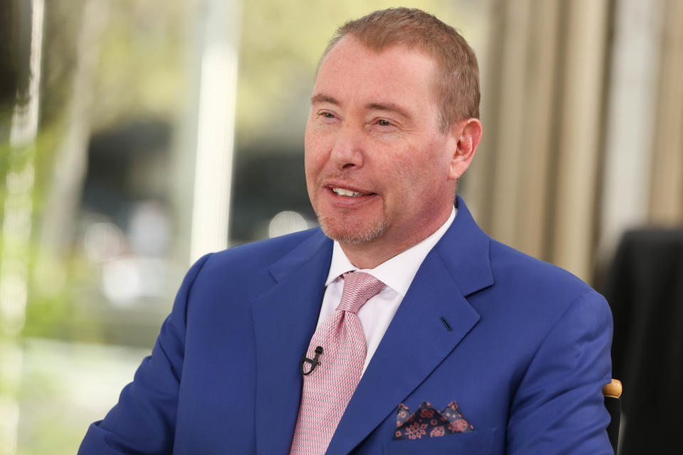 HALFTIME REPORT -- Pictured: Jeffrey Gundlach, DoubleLine Capital CEO and CIO, at the 20th Annual Sohn Investment Conference in New York City on May 4, 2015-- (Photo by: Adam Jeffery/CNBC/NBCU Photo Bank via Getty Images)