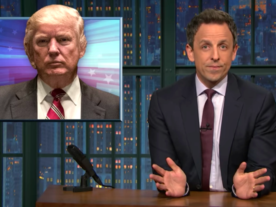 donald trump inauguration impeachment seth meyers