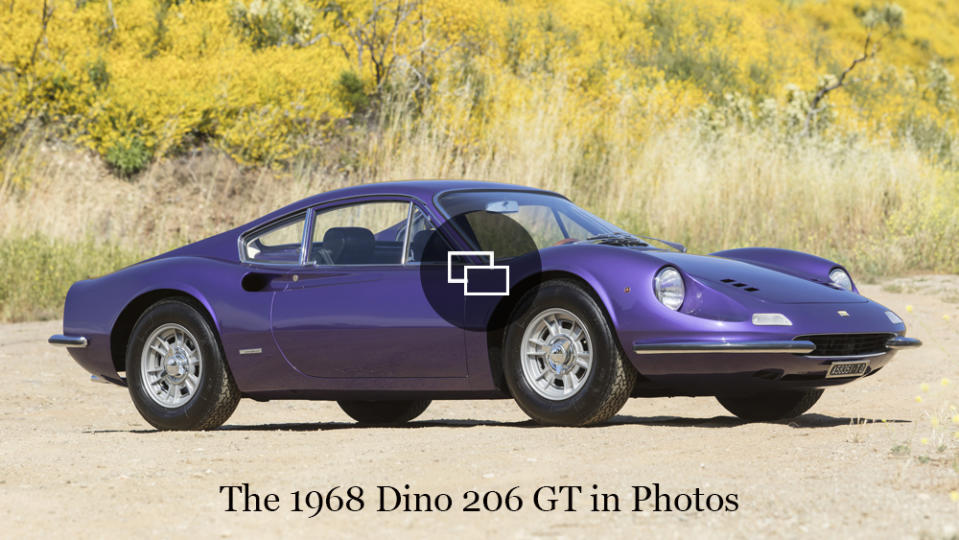 A 1968 Dino 206 GT.