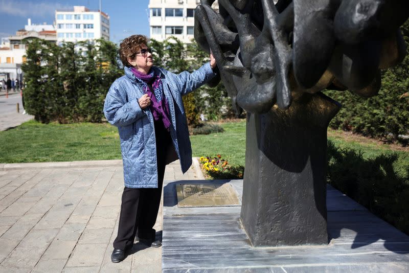 Memorial marking the 80th anniversary of the first deportation of Jews from Thessaloniki to Auschwitz, in Thessaloniki