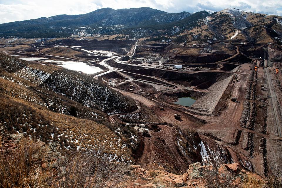 The site for Northern Colorado's newest reservoir, Chimney Hollow Reservoir is pictured from an overlook in Loveland, Colo., on Thursday, Feb. 22, 2024.