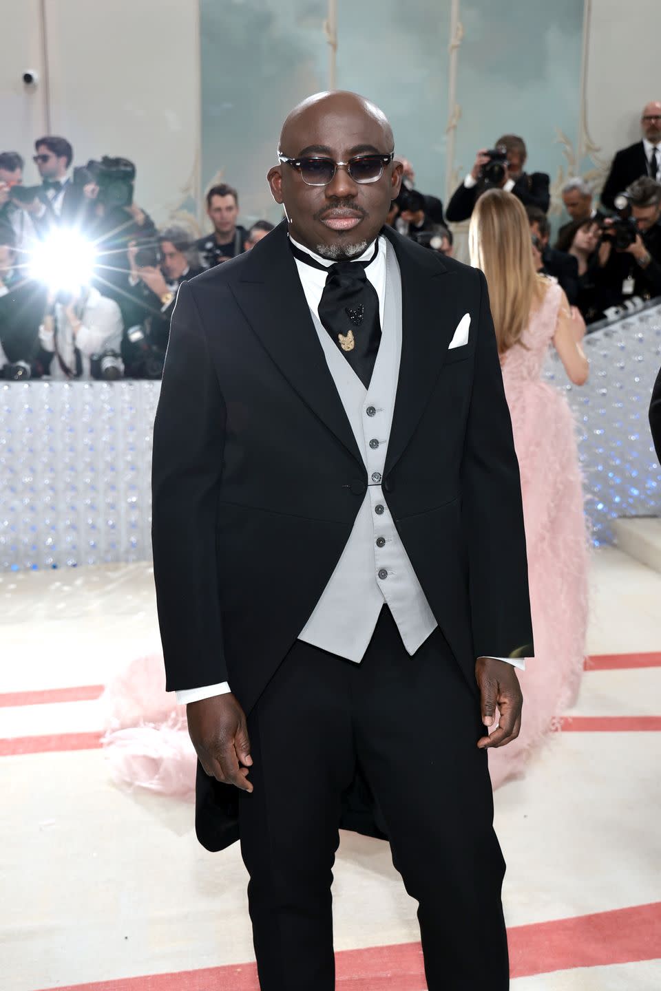 new york, new york may 01 edward enninful attends the 2023 met gala celebrating karl lagerfeld a line of beauty at the metropolitan museum of art on may 01, 2023 in new york city photo by jamie mccarthygetty images