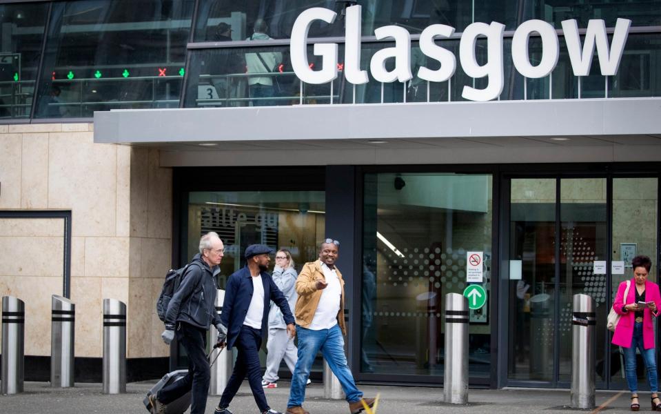Glasgow, which will remain in Level 3 until at least Saturday following an outbreak in the city's south side linked to the Indian variant - Jane Barlow/PA