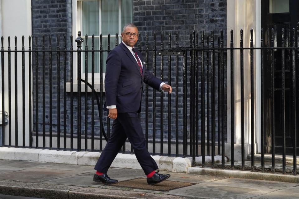 Foreign Secretary James Cleverly (Stefan Rousseau/PA) (PA Wire)