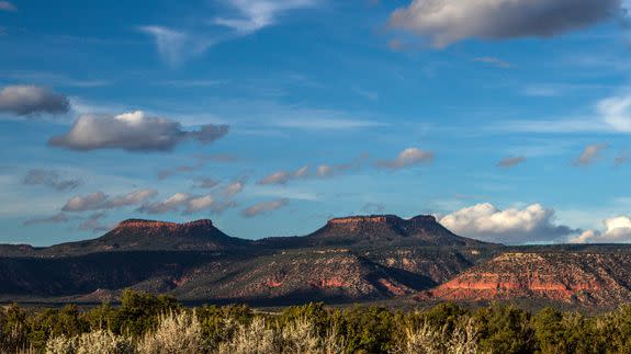 The twin buttes that give Bears Ears National Monument its name.