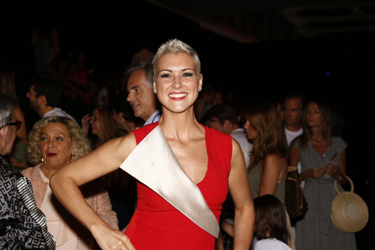 MADRID, SPAIN - JULY 08:  Maria Jesus Ruiz attends Miguel Marinero show at Mercedes Benz Fashion Week Madrid Spring/ Summer 2019 on July 8, 2018 in Madrid, Spain. on July 8, 2018 in Madrid, Spain.  (Photo by Europa Press/Europa Press via Getty Images)