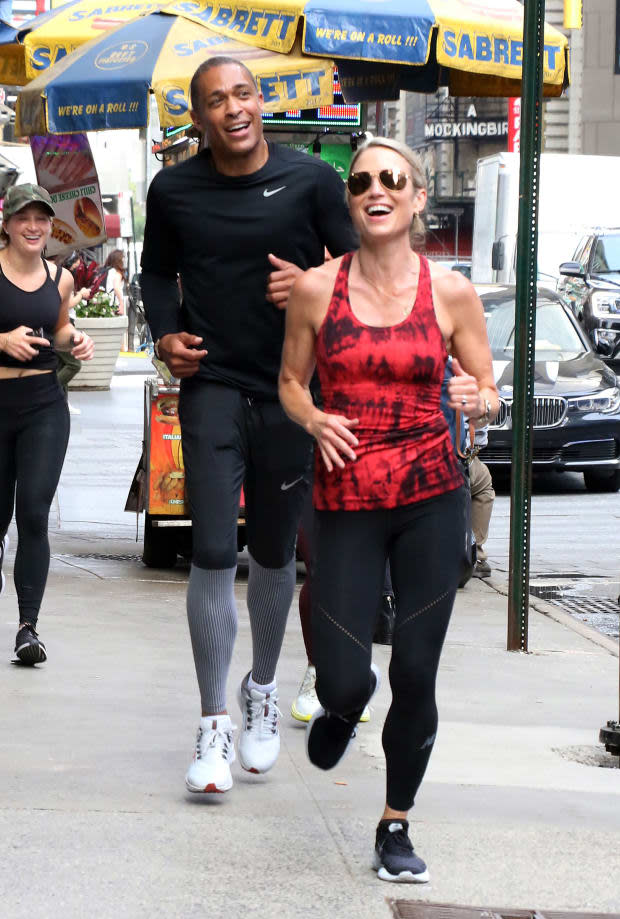 T.J. Holmes and Amy Robach are seen on June 02, 2021, in New York City.<p>MediaPunch/Bauer-Griffin/GC Images</p>