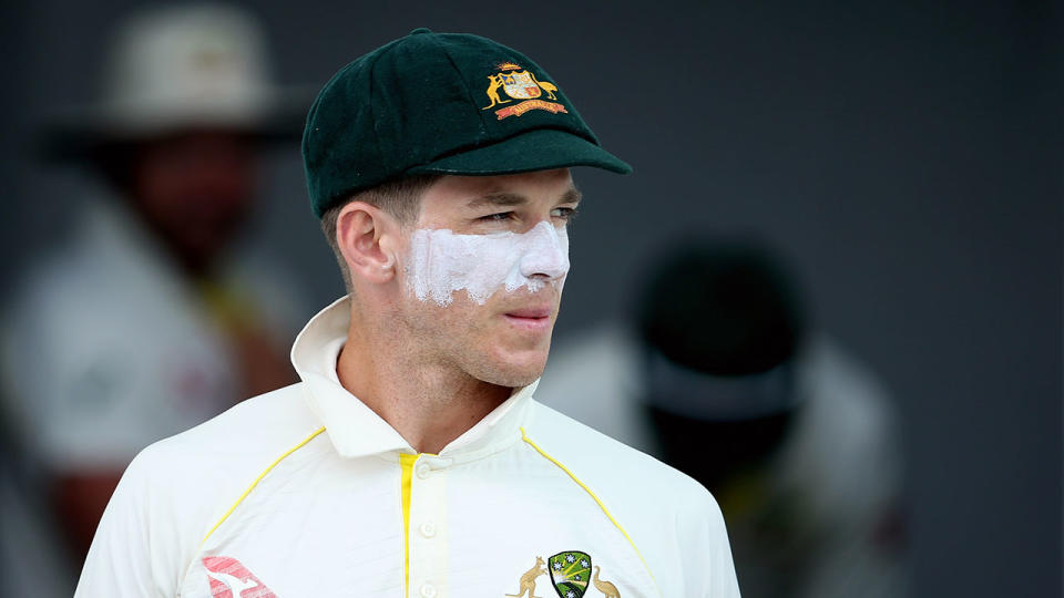 Skipper Tim Paine rues Australian batting collapses. Pic: Getty