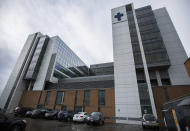 Providence Regional Medical Center Everett, where a man with the first case of coronavirus in the United States is being treated on Tuesday, Jan. 21, 2020, in Everett, Wash. Health officials said Tuesday that the man returned to the Seattle area in the middle of last week after traveling to the Wuhan area, where the outbreak began. The man, identified only as a Snohomish County resident is in his 30s, was not considered a threat to medical staff or the public, health officials said. (Olivia Vanni/The Herald via AP)