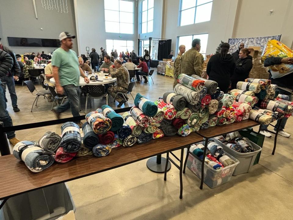 Thousands of items were donated after a devastating EF-3 tornado hit north Clarksville on Dec. 9, 2023. Mosaic Church served as a recovery and volunteer hub during recovery efforts.