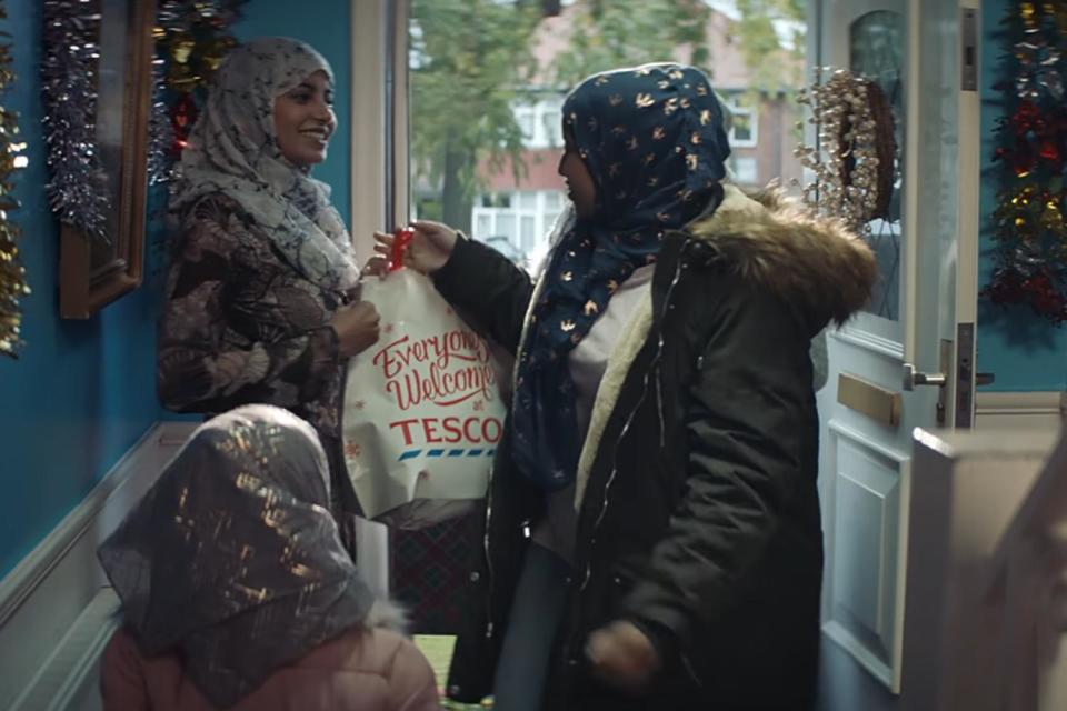 Tesco responds to racist backlash after shoppers vow to boycott retailer over Muslim family in Christmas advert