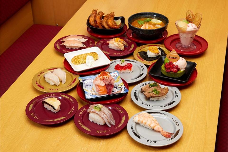 壽司郎「世界美味祭」起跑，客人可吃遍日本、美澳、巴西等各地食材。圖／壽司郎提供