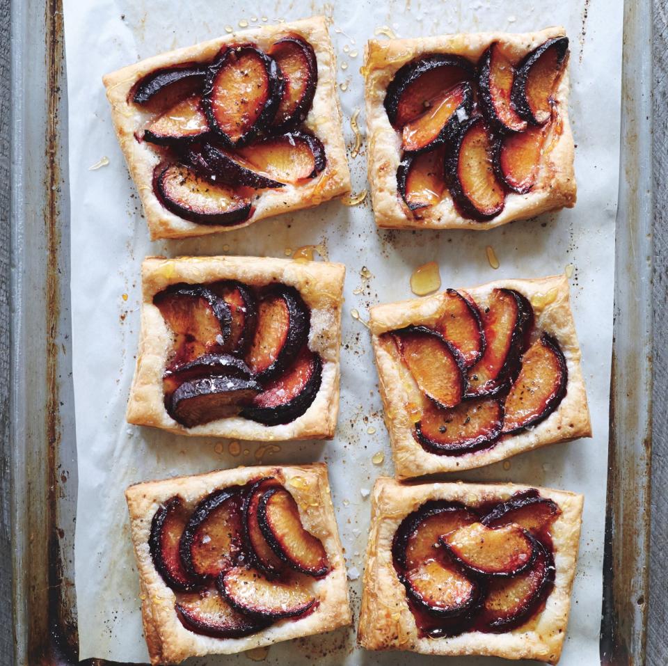 Plum Tarts with Honey and Black Pepper