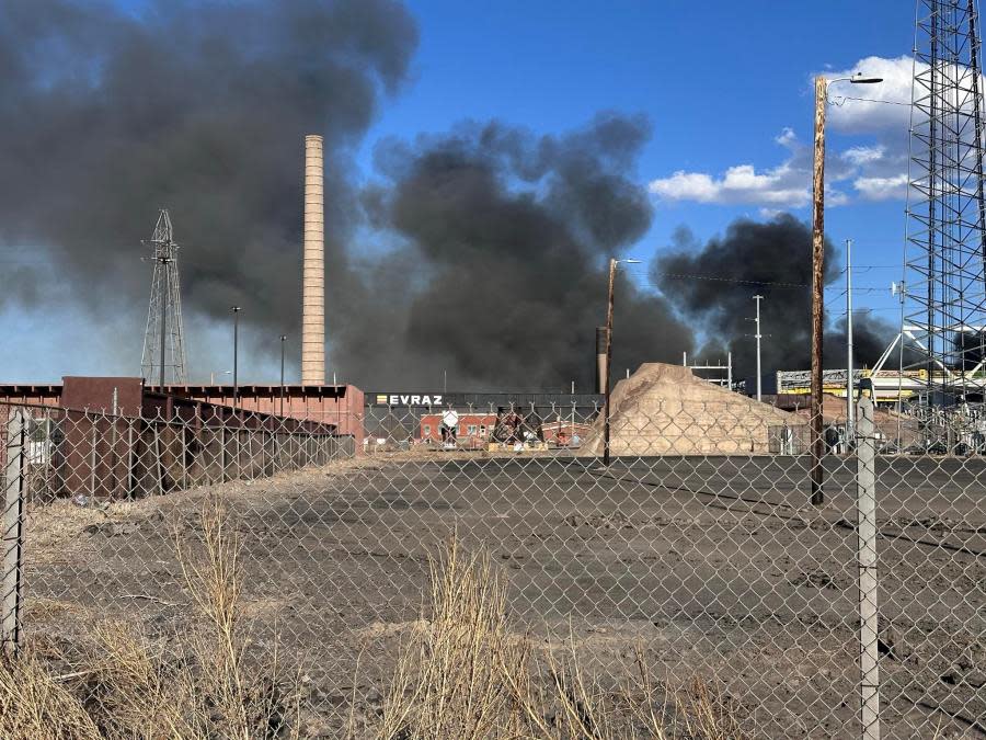 Fire at Evraz Steel Mill