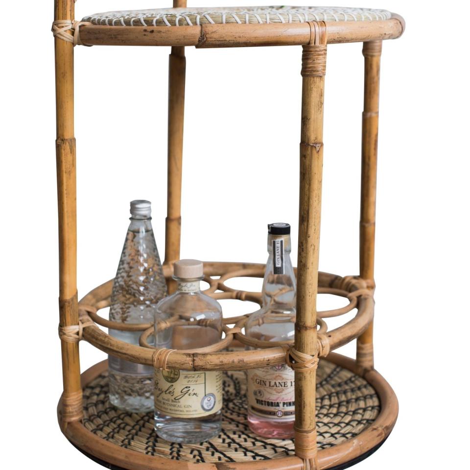 Rattan Drinks Trolley £145  