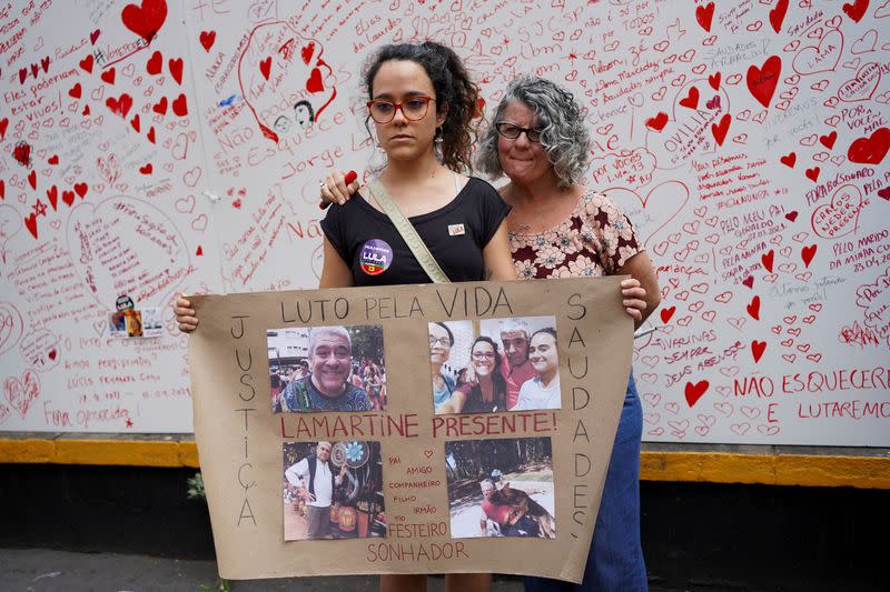 Brazilians pay tribute to the coronavirus disease (COVID-19) victims in Sao Paulo