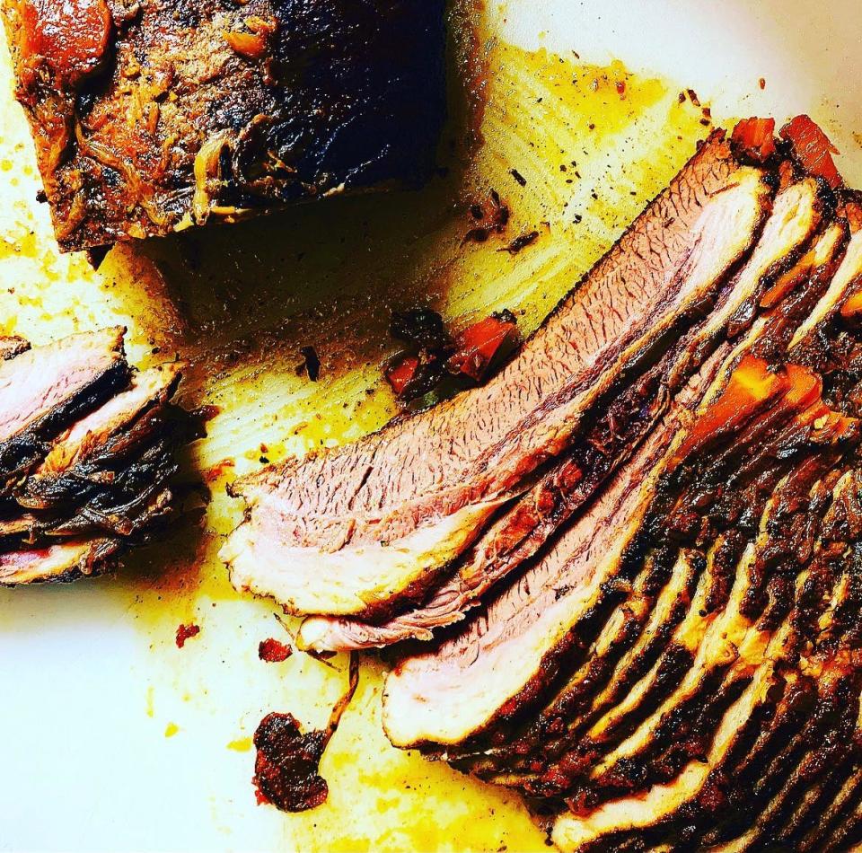 Almond Palm Beach will feature red wine-braised brisket for Passover this year along with a rack of lamb dinner for Easter.