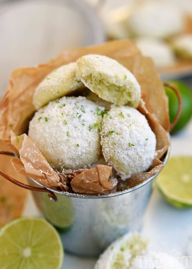 Key Lime Snowball Cookies
