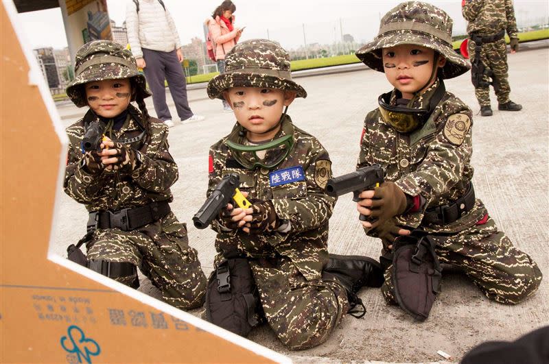 兒童軍事體驗，小兵日記&小小波麗士體驗營。（圖_KKday提供）