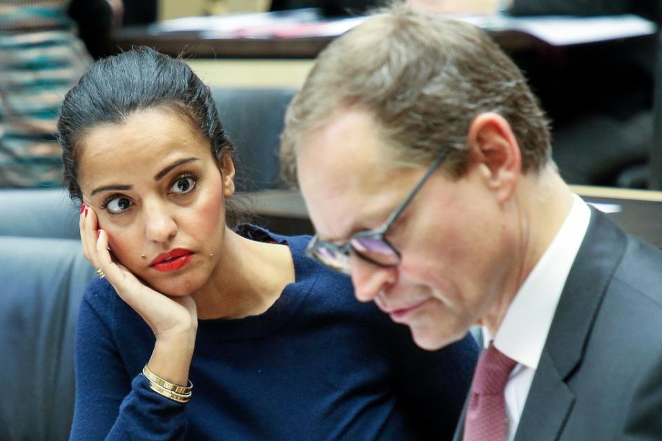 Sawsan Chebli und Michael Müller konkurrierten in Charlottenburg-Wilmersdorf um die SPD-Bundestagskandidatur.<span class="copyright">Wolfgang Kumm / dpa</span>