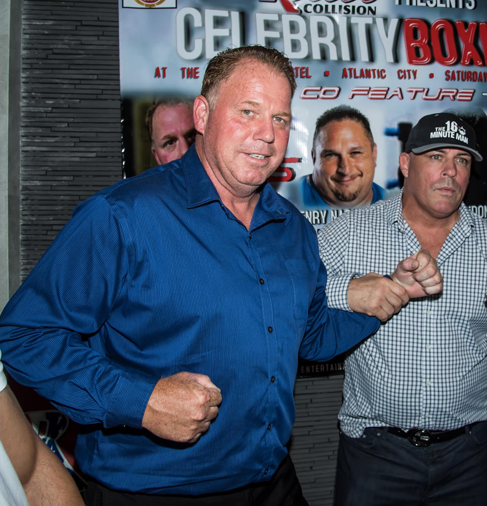 Thomas Markle Jr. and Celebrity boxing promoter Damon Feldman 