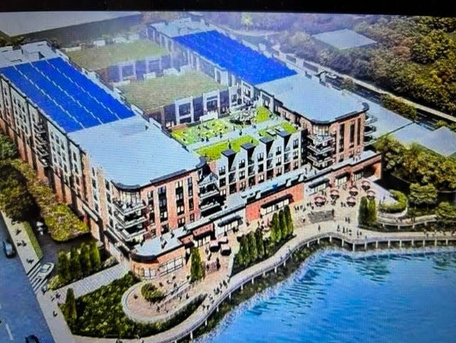 Revised plans for Toms River downtown apartments proposed by Capodagli Property Co. show a pair of six-story buildings instead of the initial proposal of two 10-story buildings.