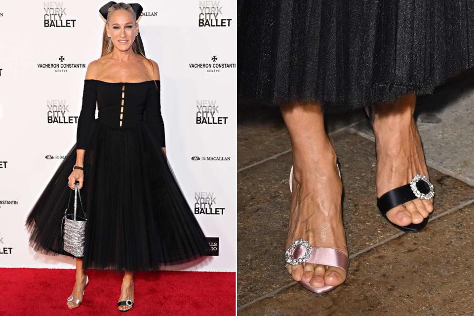 <p>Cindy Ord/Getty Images; James Devaney/GC Images</p> Sarah Jessica Parker attends the New York City Ballet 2023 Fall Gala in New York City on Oct. 5, 2023