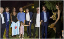 Juliana con los Rolling Stones. Lejos de vestirse de ‘rolinga’, Juliana recibió a las legendarias estrellas del rock mundial enfundada en un elegante y veraniego vestido negro. ¿Cuál de sus looks te gustó más?