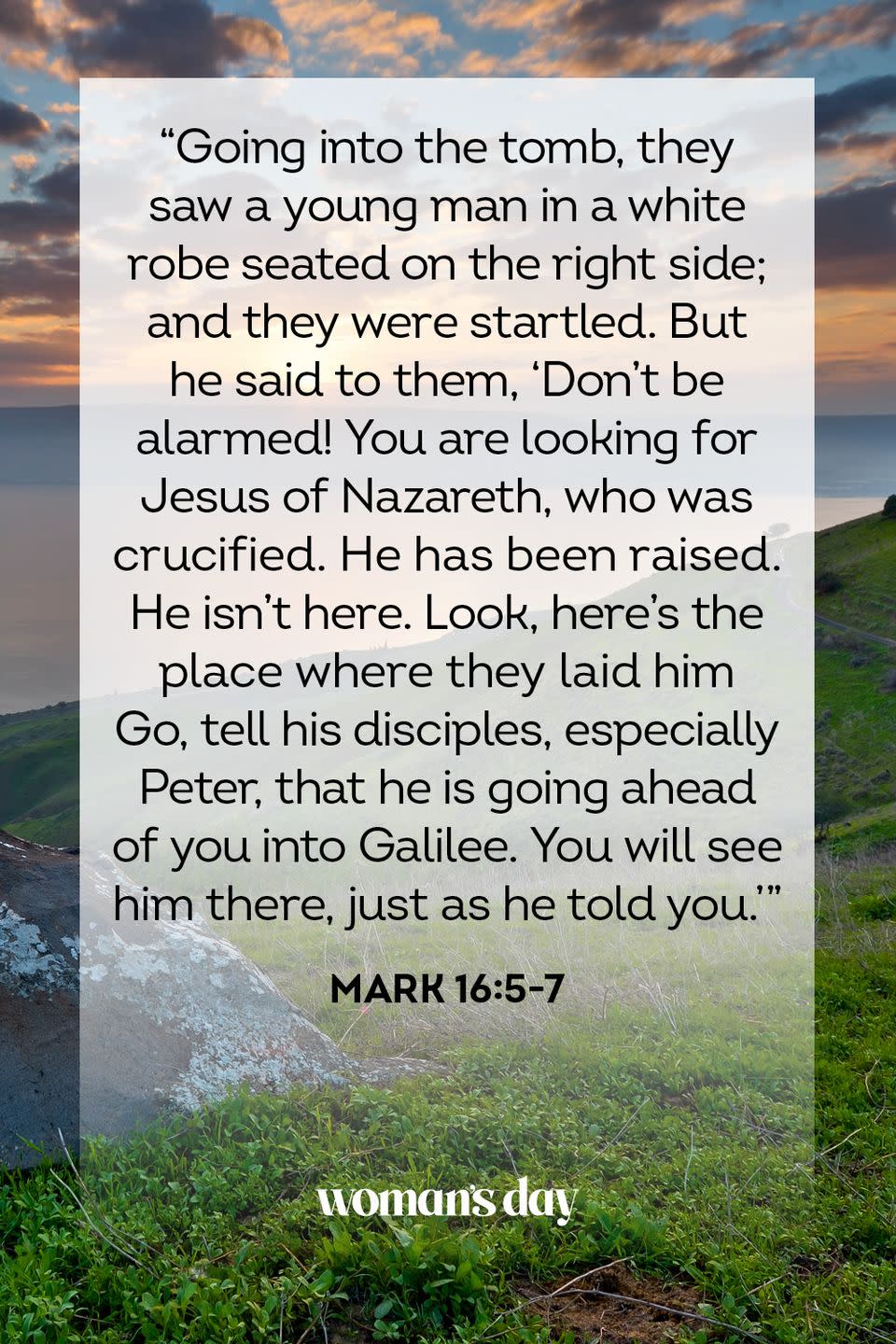 21) Mark 16:5-7