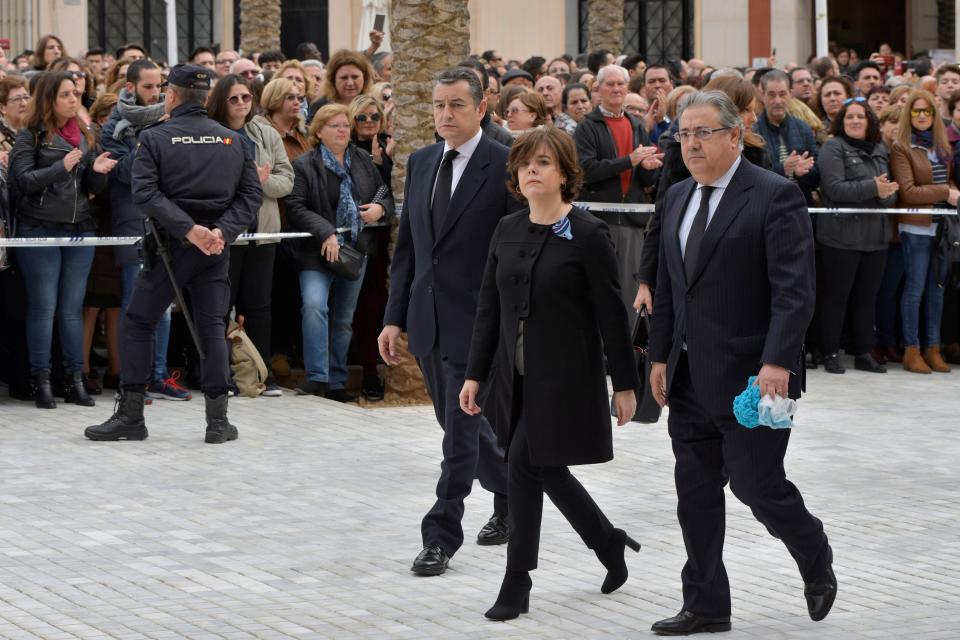 (FOTOS) Las imágenes del funeral de Gabriel Cruz