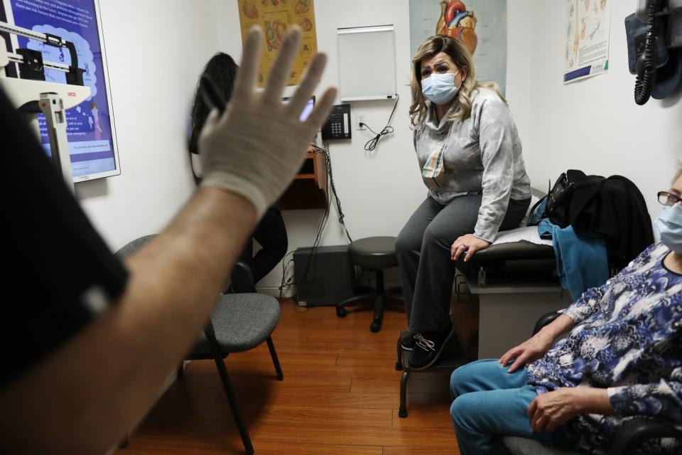 Blanca Lopez during an appointment with Dr. Razmik Ohanjanian.