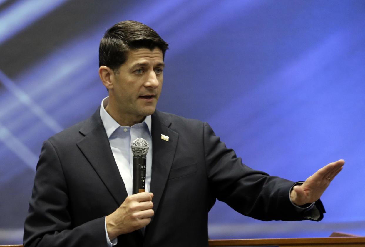 House speaker Paul Ryan said he disagreed with Joe Arpaio's pardon: AP
