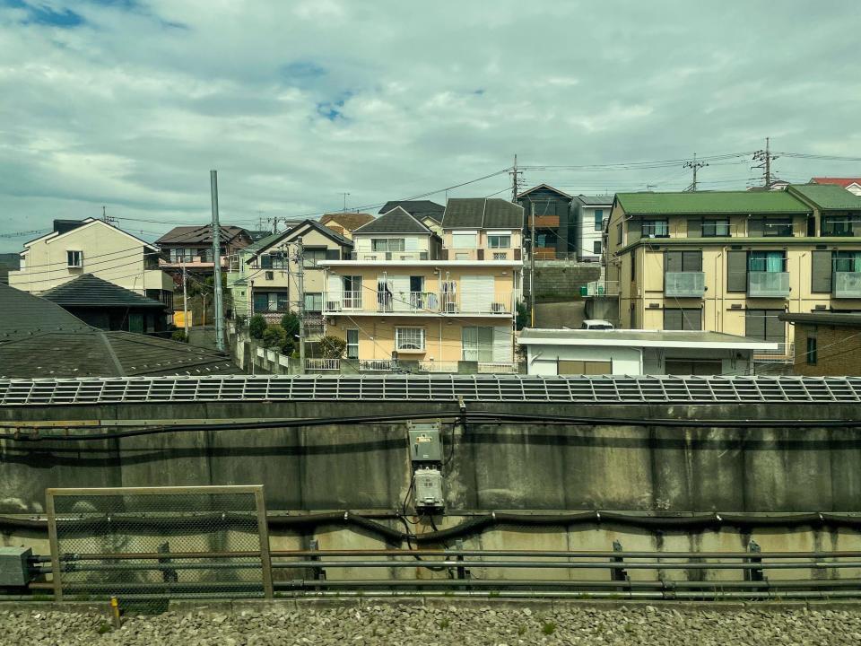 An image of the author's experience riding one of Japan's bullet trains.