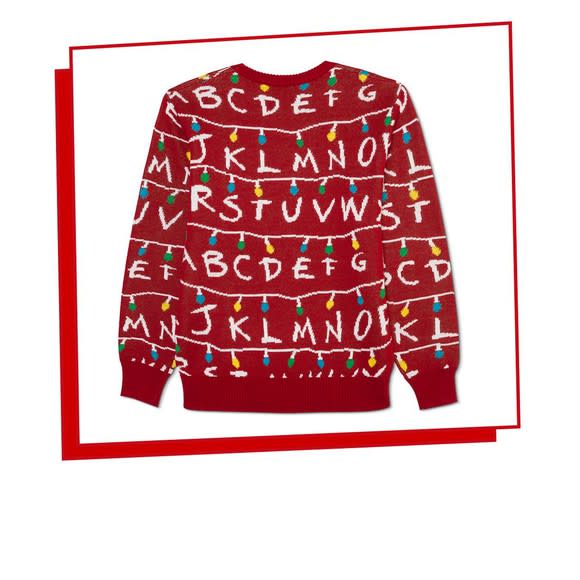 Stranger Things Christmas sweater.