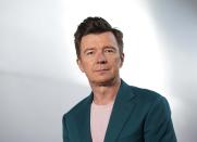 British singer-songwriter Rick Astley poses for a portrait before a concert at the Allstate Arena in Rosemont, Ill., on June 17, 2022. Astley has joined New Kids on the Block, Salt-N-Pepa, and En Vogue for the 57-date "Mixtape 2022" U.S. arena tour this summer. (AP Photo/Charles Rex Arbogast)