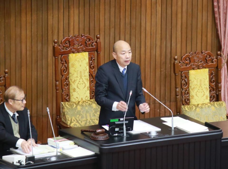 台灣民主基金會今天改選董事長，立法院長韓國瑜因接見外賓而缺席會議。（圖：資料照）